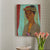 Brehn | Maiden und Flower Wanddekoration Vintage Texturierte Schlafzimmer Leinwand, Mehrere Größenoptionen
