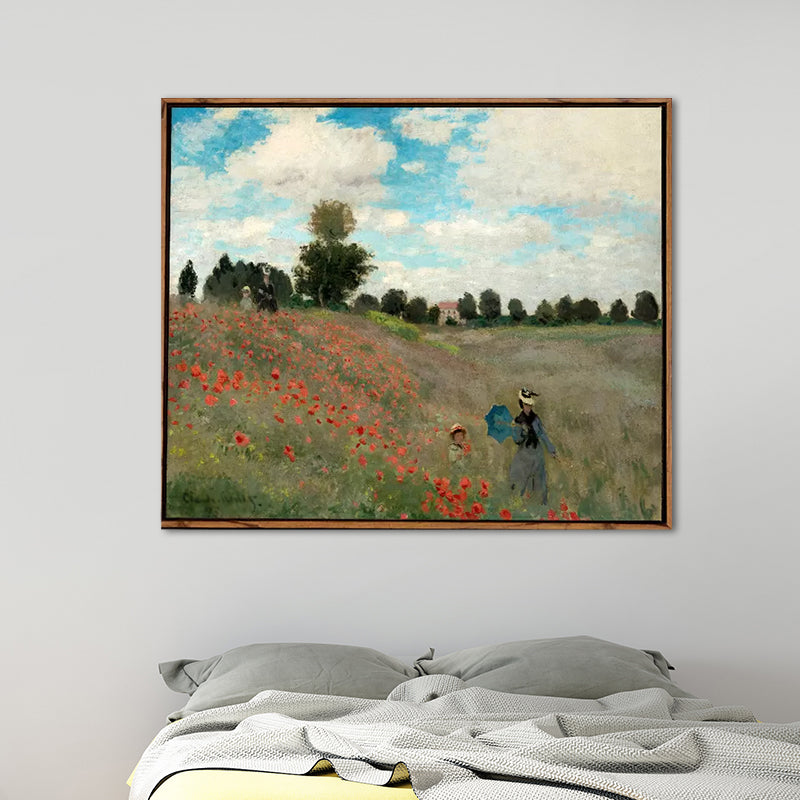 Brehn | Pastellfarbige Wanddekoration für Wanderungen Texturierte Leinwand für das Schlafzimmer, Mehrere Größen verfügbar