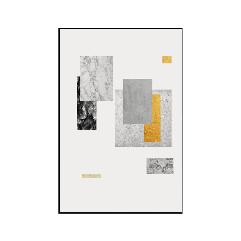 Brehn | Texturiertes abstraktes geometrisches Wandkunst Nordische Leinwandmalerei für das Esszimmer, mehrere Größen