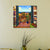 Brehn | Henri Matisse Balkon Bonsai Leinwand Kunst Vintage Texturiertes Gemälde in Braun und Blau