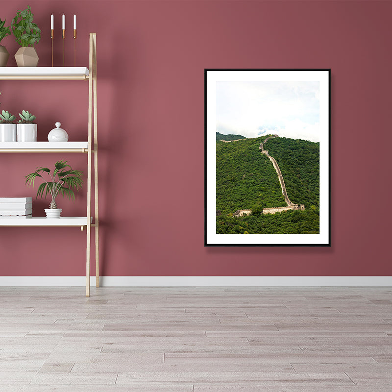 Brehn | Natürliche Landschafts-Wandkunst Küstentexturiertes Umwickeltes Leinwandbild in Heller Farbe für das Wohnzimmer