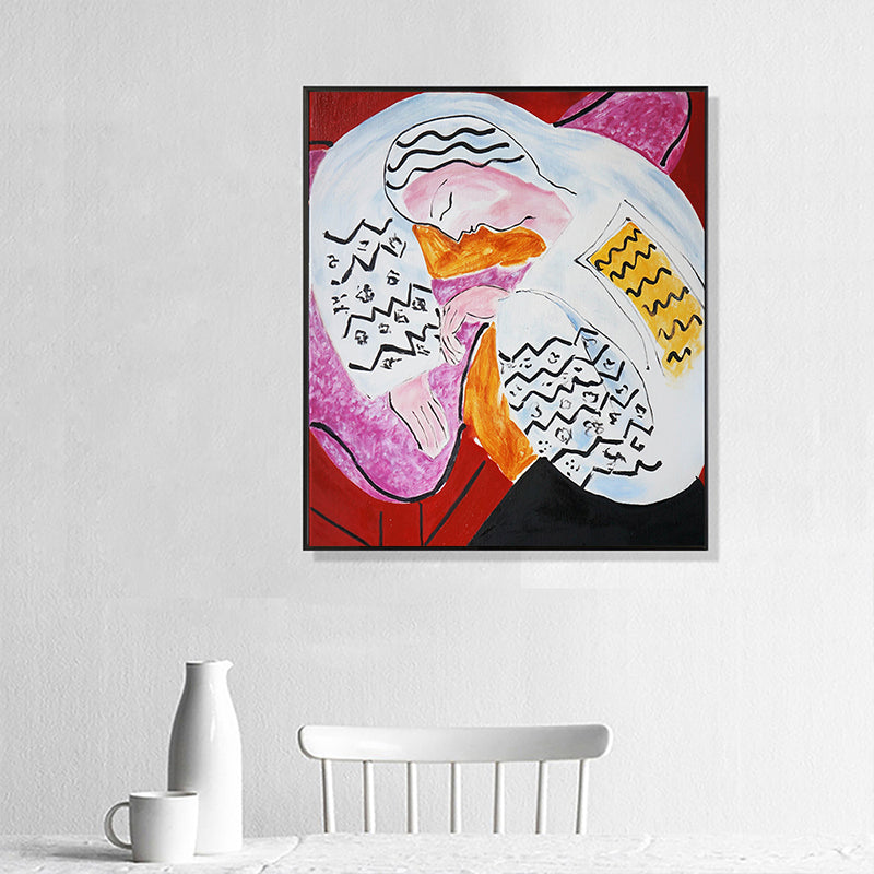 Brehn | Schlafendes Mädchen Leinwand für Schlafzimmer Ölmalerei Wandkunst Druck, Mehrere Größen Optionen