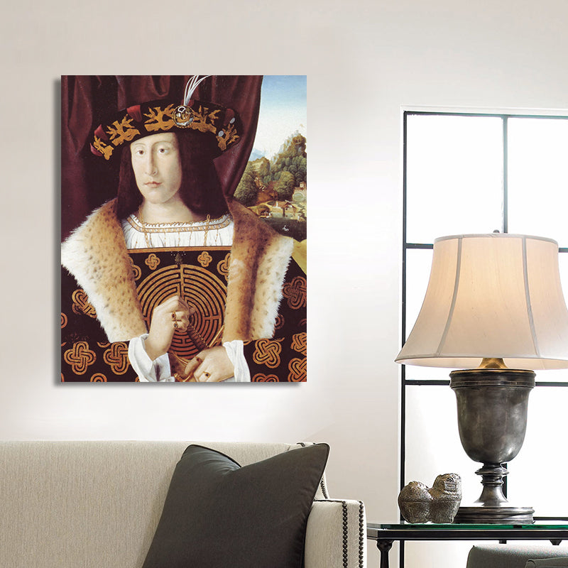 Brehn | Vintage Figurenmalerei Wandkunst Pastellfarbe Texturierte Leinwanddruck für Wohninterieur