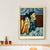 Brehn | Kubismus Pablo Picasso Gemälde Blau-Gelb Harlekin und sein Begleiter Wandkunst