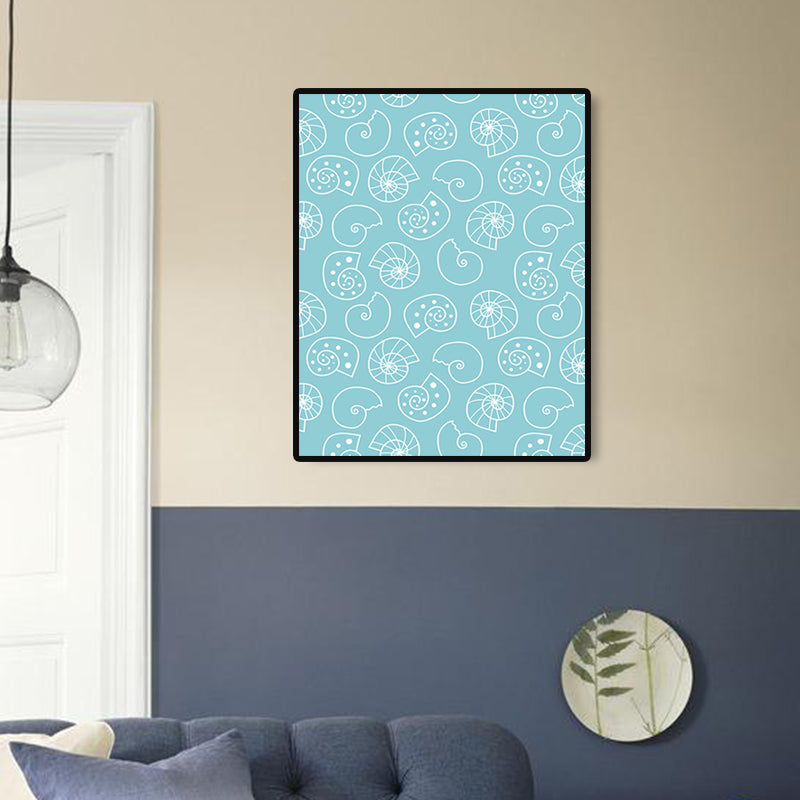 Brehn | Skandinavische nautische Element Wandkunst Leinwand dekorative sanfte Farbmalkunst für das Gästezimmer