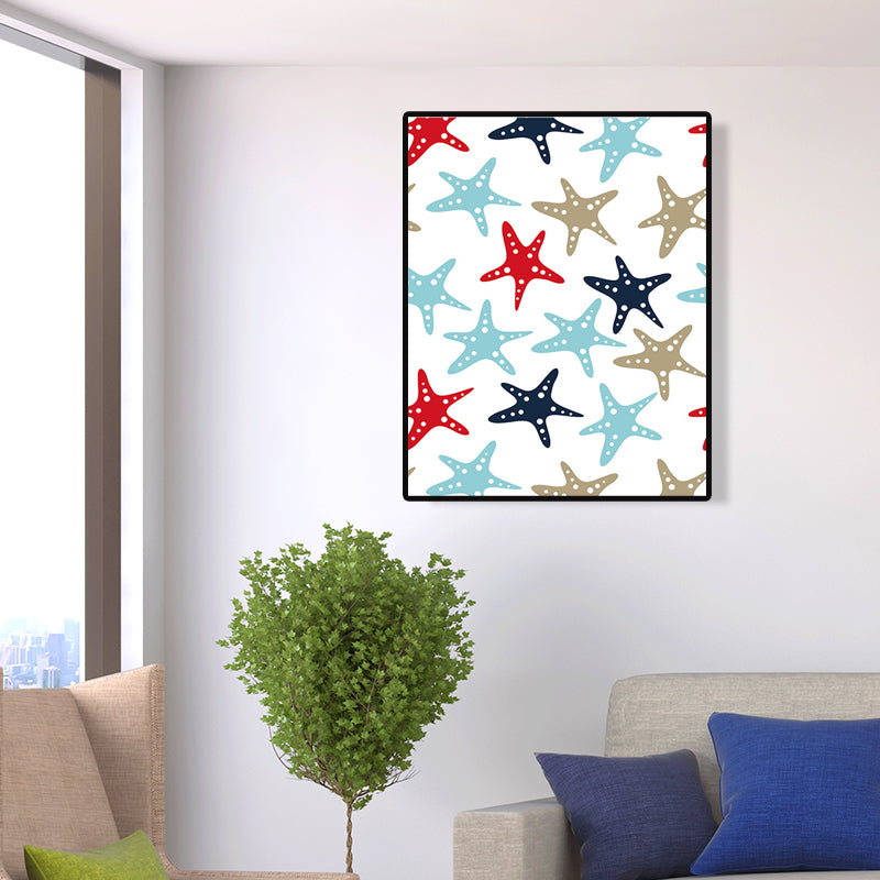 Brehn | Skandinavische nautische Element Wandkunst Leinwand dekorative sanfte Farbmalkunst für das Gästezimmer