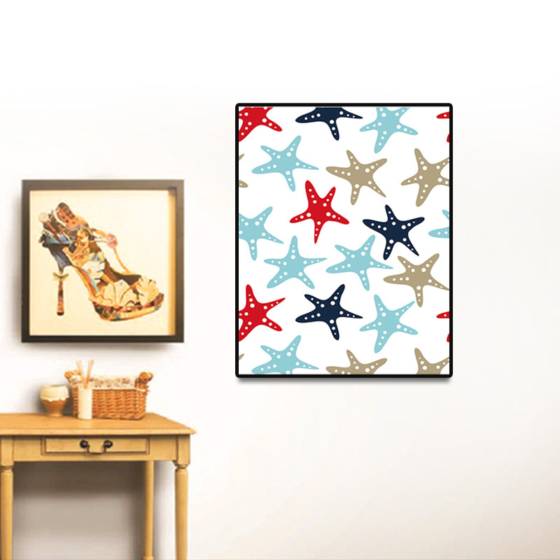 Brehn | Skandinavische nautische Element Wandkunst Leinwand dekorative sanfte Farbmalkunst für das Gästezimmer