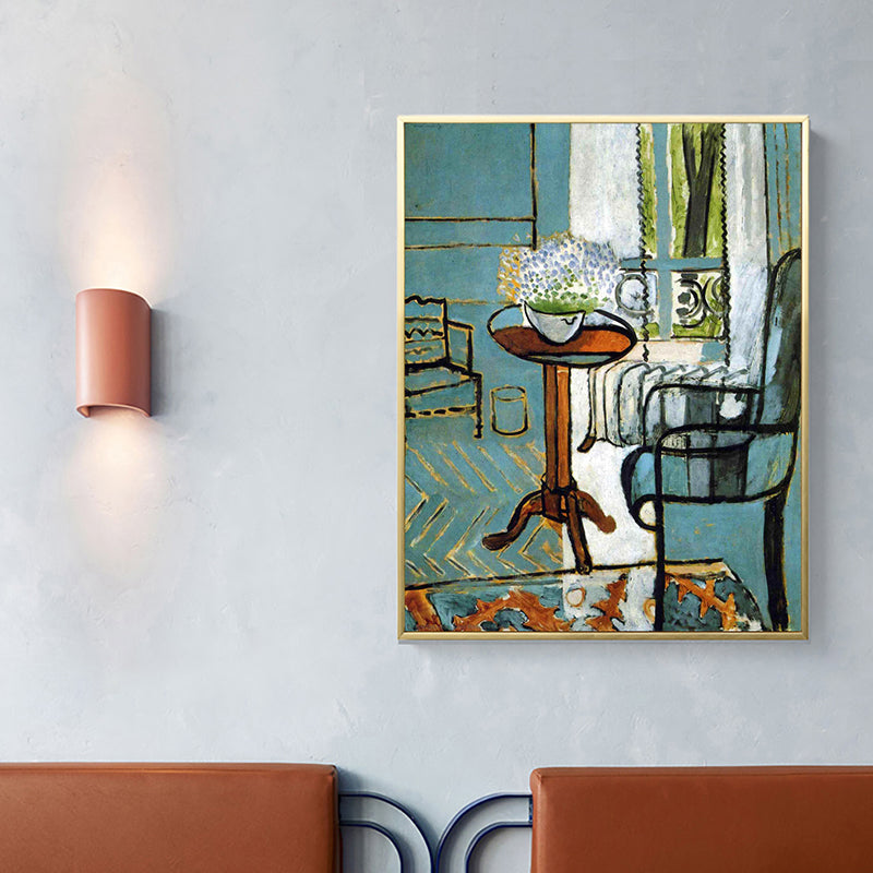 Brehn | Henri Matisse Blumenmalerei für Schlafzimmer Stillleben Wandkunst in Grün, Texturiert