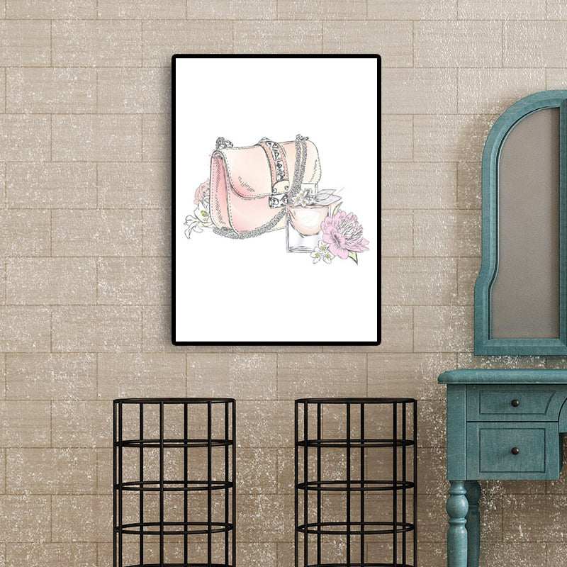 Brehn | Pink Lady Bag Wrapped Canvas Decorative Victorian für Zeichensaal Wandkunst Druck