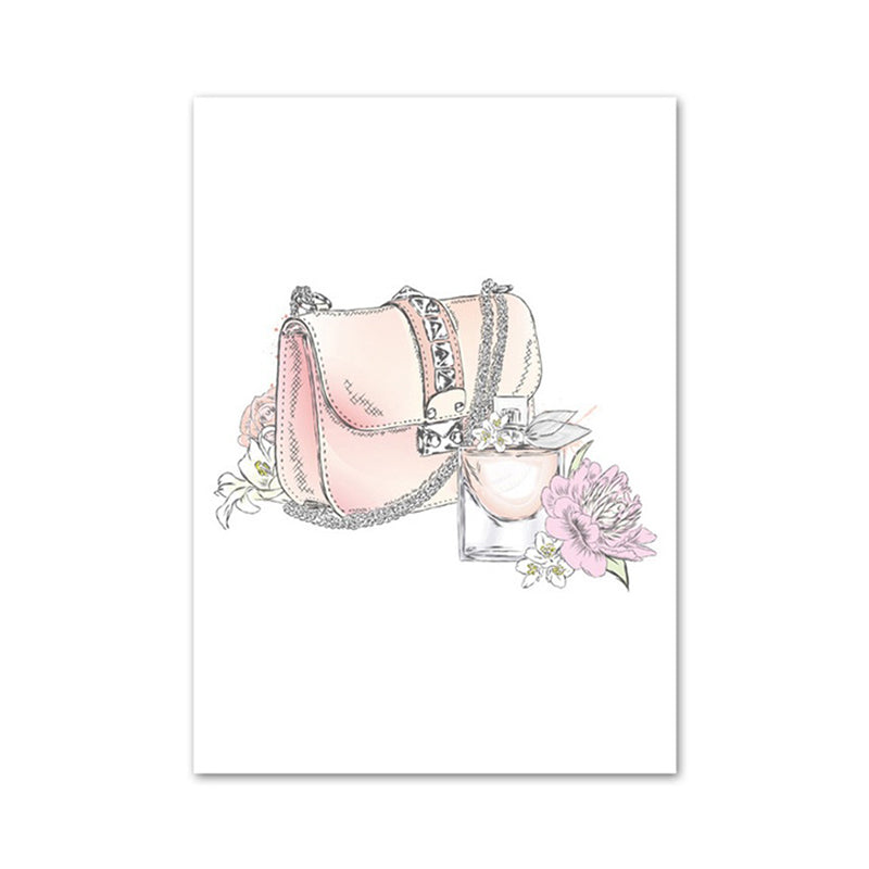 Brehn | Pink Lady Bag Wrapped Canvas Decorative Victorian für Zeichensaal Wandkunst Druck