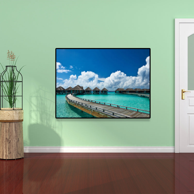 Brehn | Helle Farbenszenerie Eingewickelte Leinwand Wandkunst Dekor für Schlafzimmer, Mehrere Größen