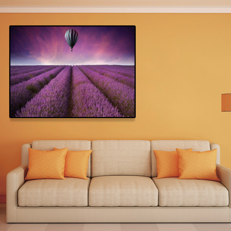 Brehn | Helle Farbenszenerie Eingewickelte Leinwand Wandkunst Dekor für Schlafzimmer, Mehrere Größen
