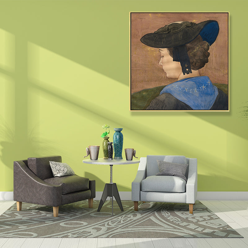 Brehn | Europa Maiden Ölmalerei Kunst Vintage Stil Leinwand Wanddruck, Mehrere Größenoptionen