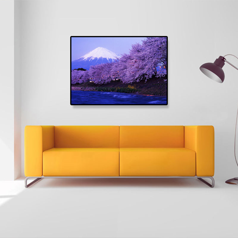 Brehn | Leinwand Heimdekoration Kunstdruck Japanische Pflanzenmalereien in sanften Farben, mehrere Größen