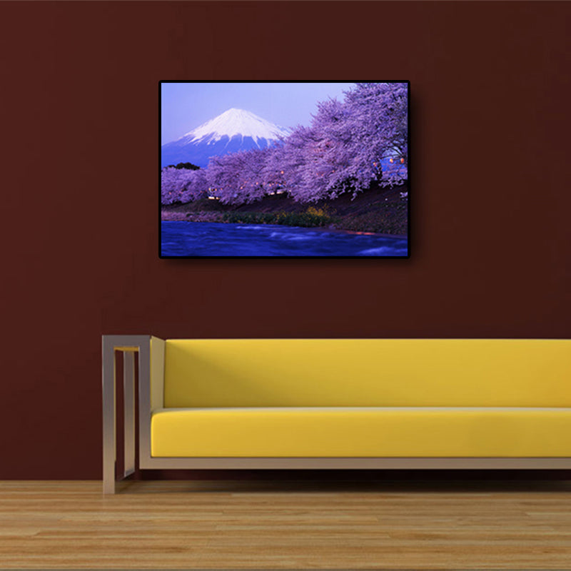 Brehn | Leinwand Heimdekoration Kunstdruck Japanische Pflanzenmalereien in sanften Farben, mehrere Größen