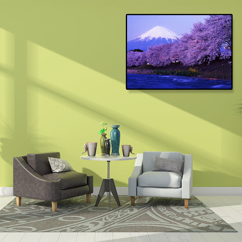 Brehn | Leinwand Heimdekoration Kunstdruck Japanische Pflanzenmalereien in sanften Farben, mehrere Größen