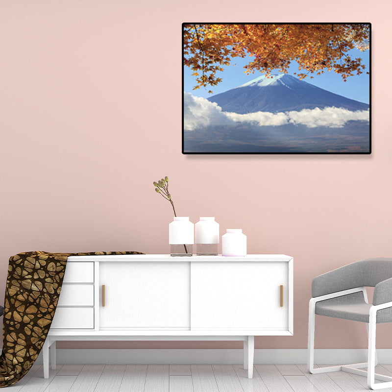Brehn | Leinwand Heimdekoration Kunstdruck Japanische Pflanzenmalereien in sanften Farben, mehrere Größen