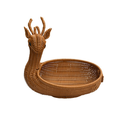 Dekorative Geflochtene Servierplatte in Tierform Brehn