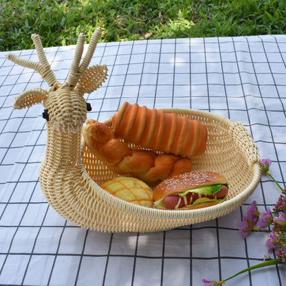 Dekorative Geflochtene Servierplatte in Tierform Brehn