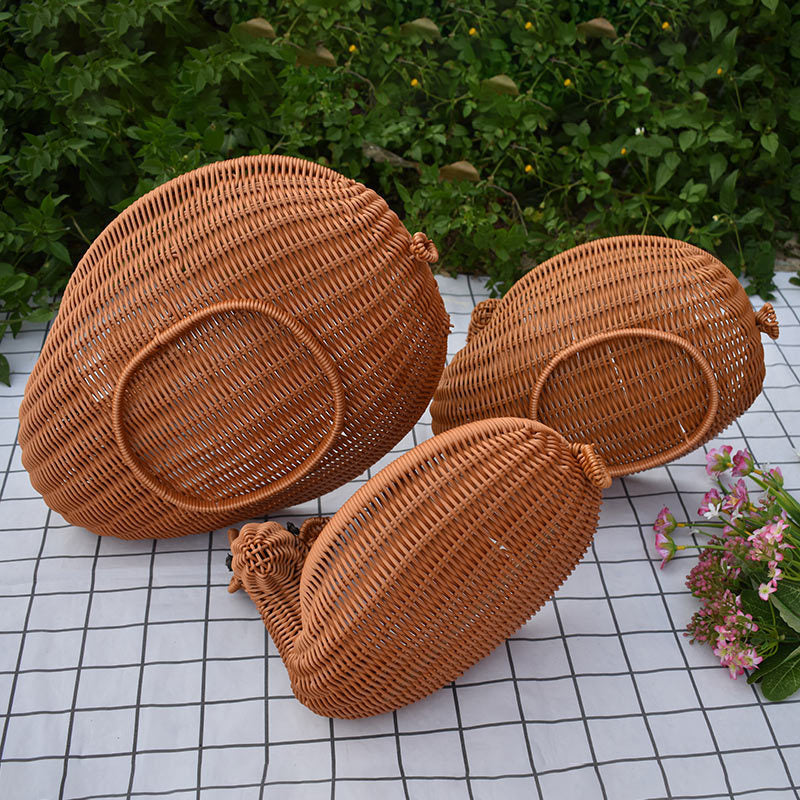 Dekorative Geflochtene Servierplatte in Tierform Brehn