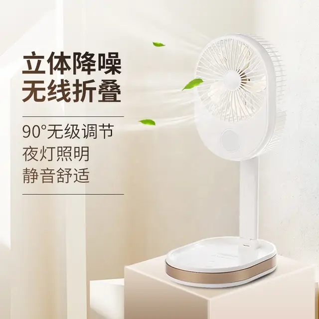 Tragbarer und faltbarer wiederaufladbarer LED-Ventilator | Brehn