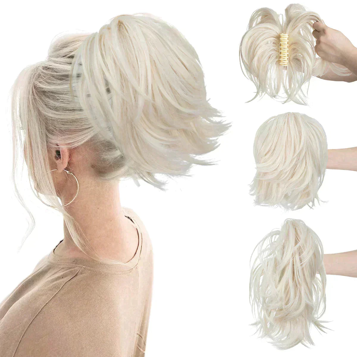 Brehn | Synthetische Kralle Clip In Pferdeschwanz Haarverlängerungen Diy Haarteil Haar Bun