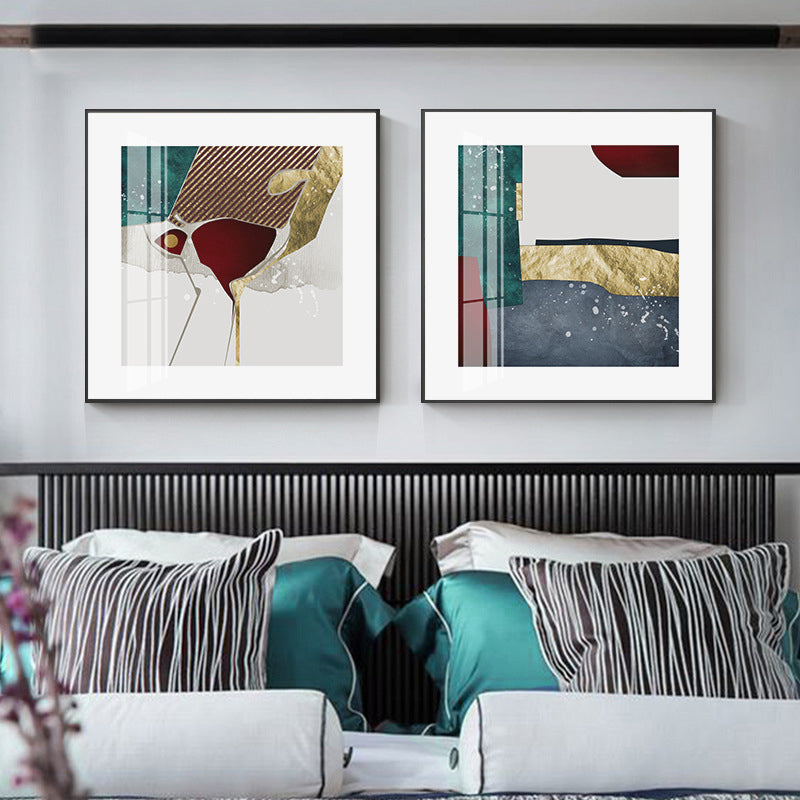 Brehn | Lichte Kleur Abstracte Muurdecoratie Textured Hedendaagse Stijl Meisjes Slaapkamer Canvas