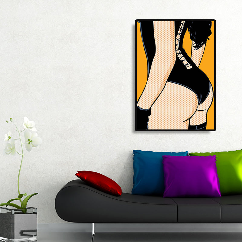 Brehn | Zeitgenössische Damen Wandkunst für das Wohnzimmer auf Leinwand in hellen Farben, mehrere Größen verfügbar