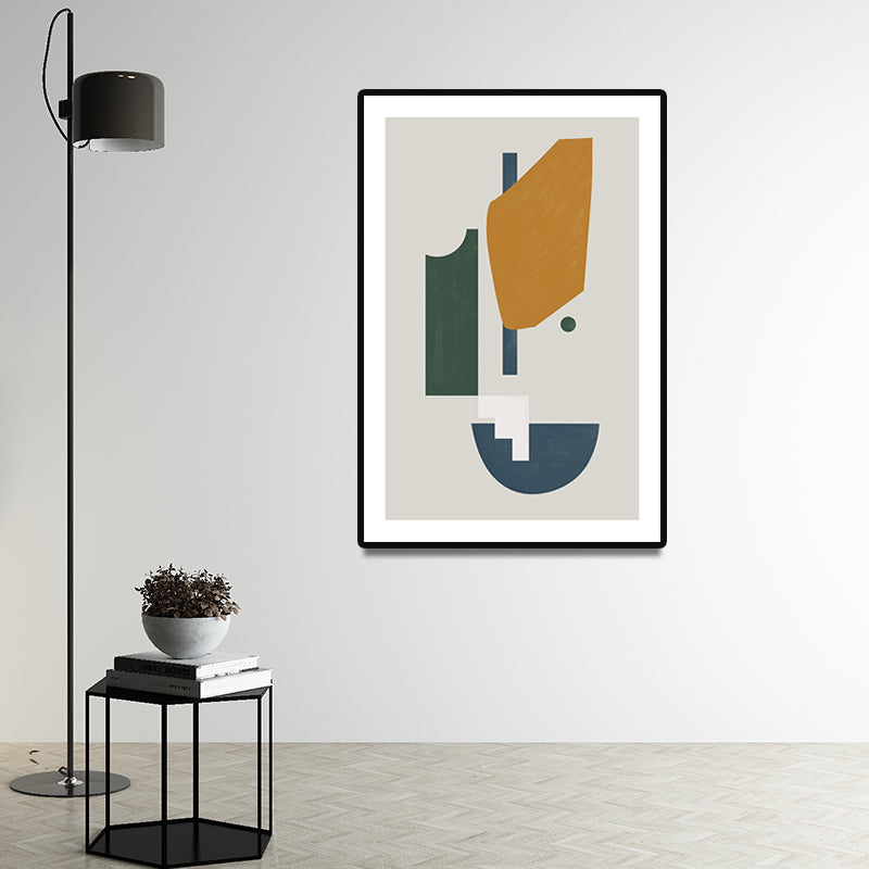 Brehn | Farbige abstrakte Malerei Wandkunst Wohnkultur Modernistisch für Wohnzimmer Leinwanddrucke