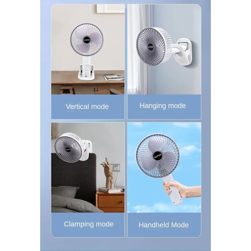 Tragbarer  Wiederaufladbarer  Schreibtischventilator | Brehn