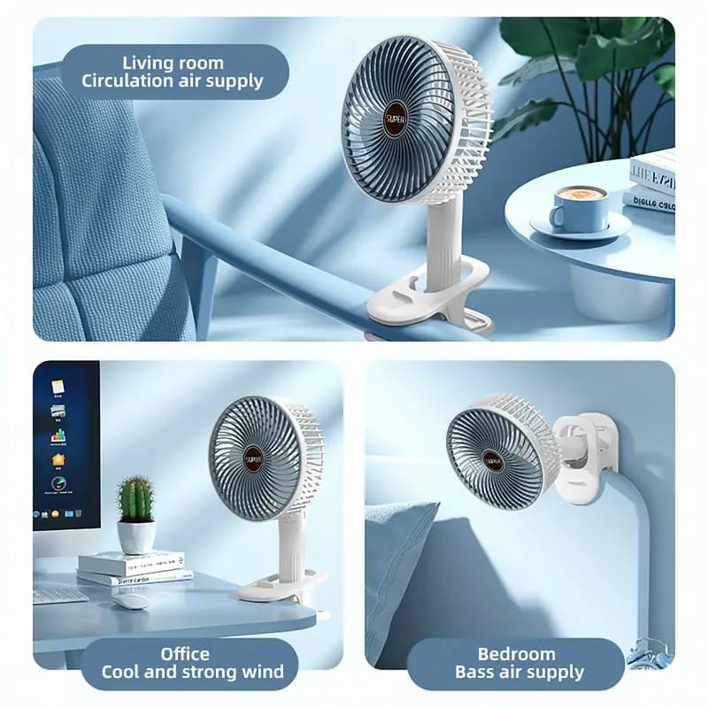 Tragbarer  Wiederaufladbarer  Schreibtischventilator | Brehn