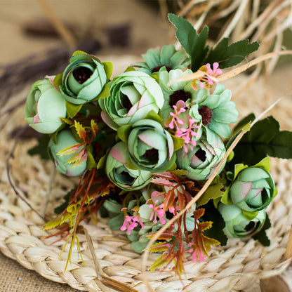 Realistische Faux-Pfingstrose Bouquets