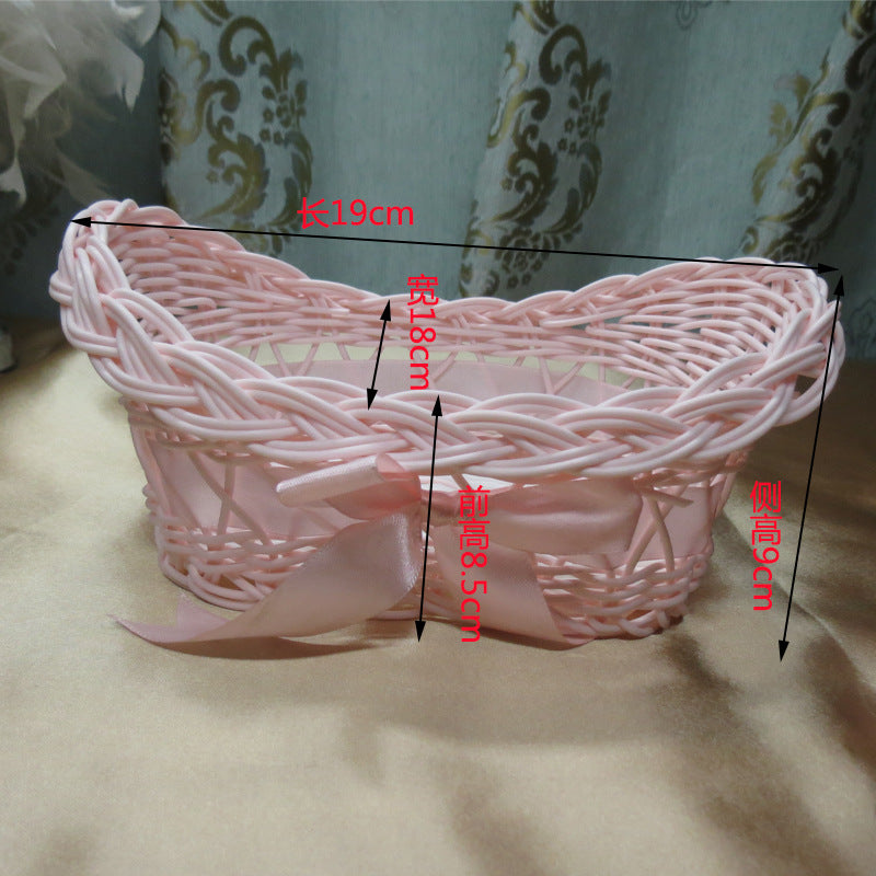 Damen dekorativer Aufbewahrungskorb mit Schleifenakzent Brehn