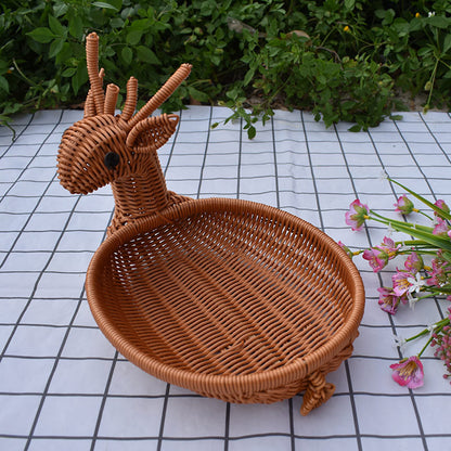 Dekorative Geflochtene Servierplatte in Tierform Brehn