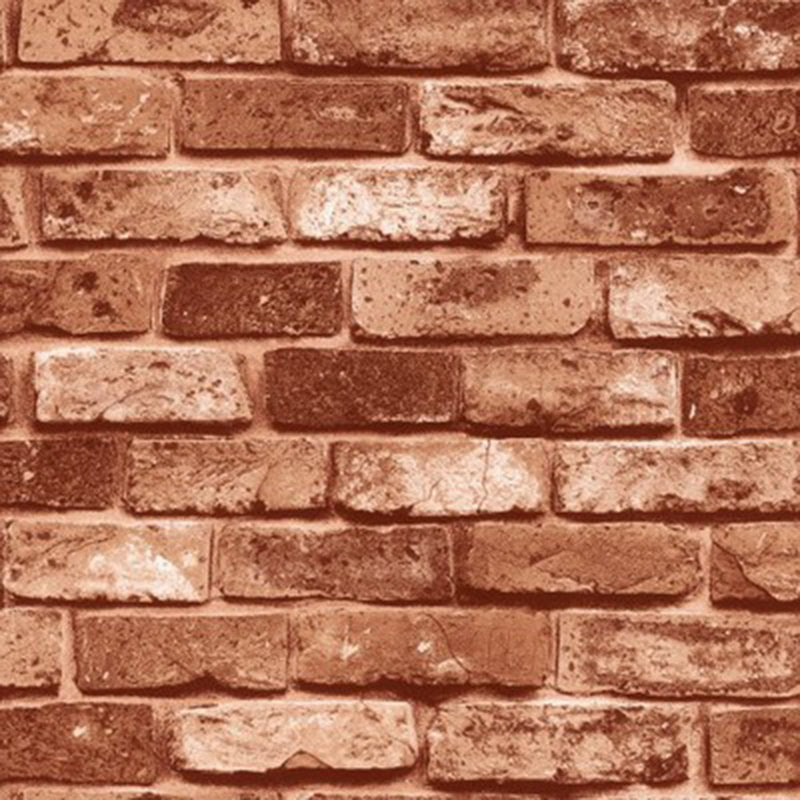 Brehn | Ziegelmuster Tapetenrolle Donkere Kleur Industriële Stijl Wandkunst voor Huisinterieur