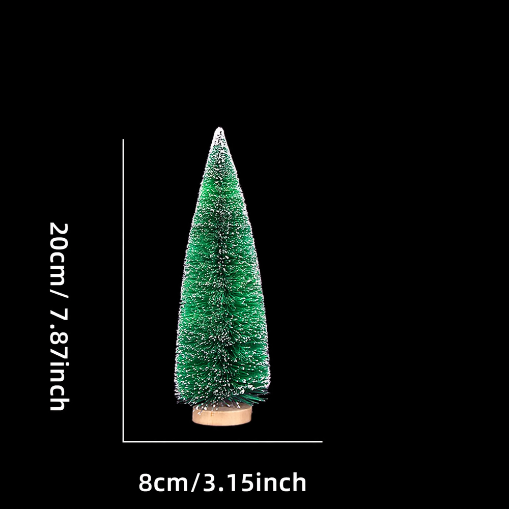 Mini-Weihnachtsbaum aus Kiefernnadeln, beschneit