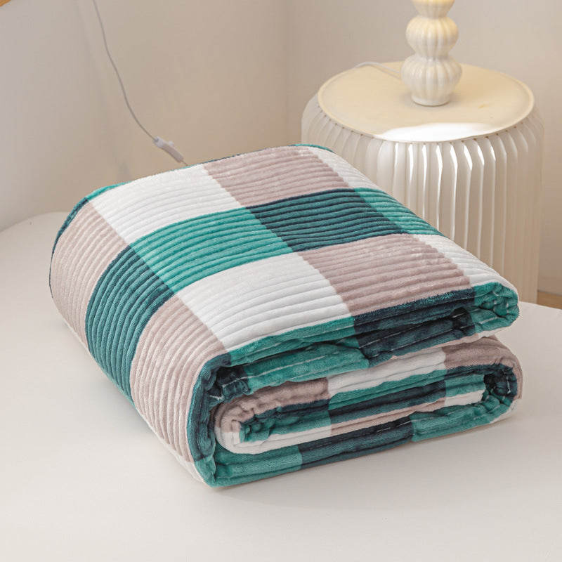 Moderne Flanelldecke mit geometrischem Karomuster