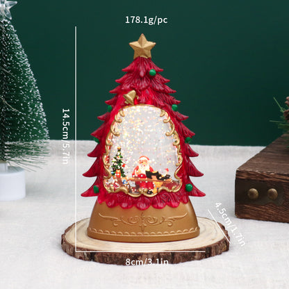 Dekorative LED-Wasserlaterne mit Weihnachtsmotiv