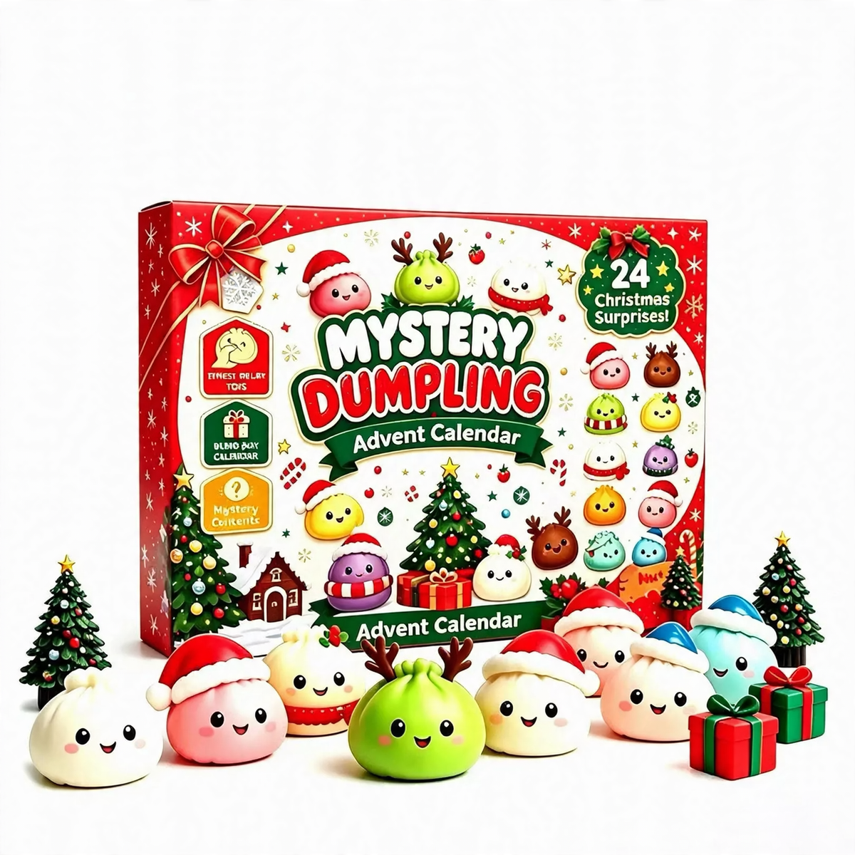 Weihnachts-Adventskalender mit 24 Überraschungsspielzeugen