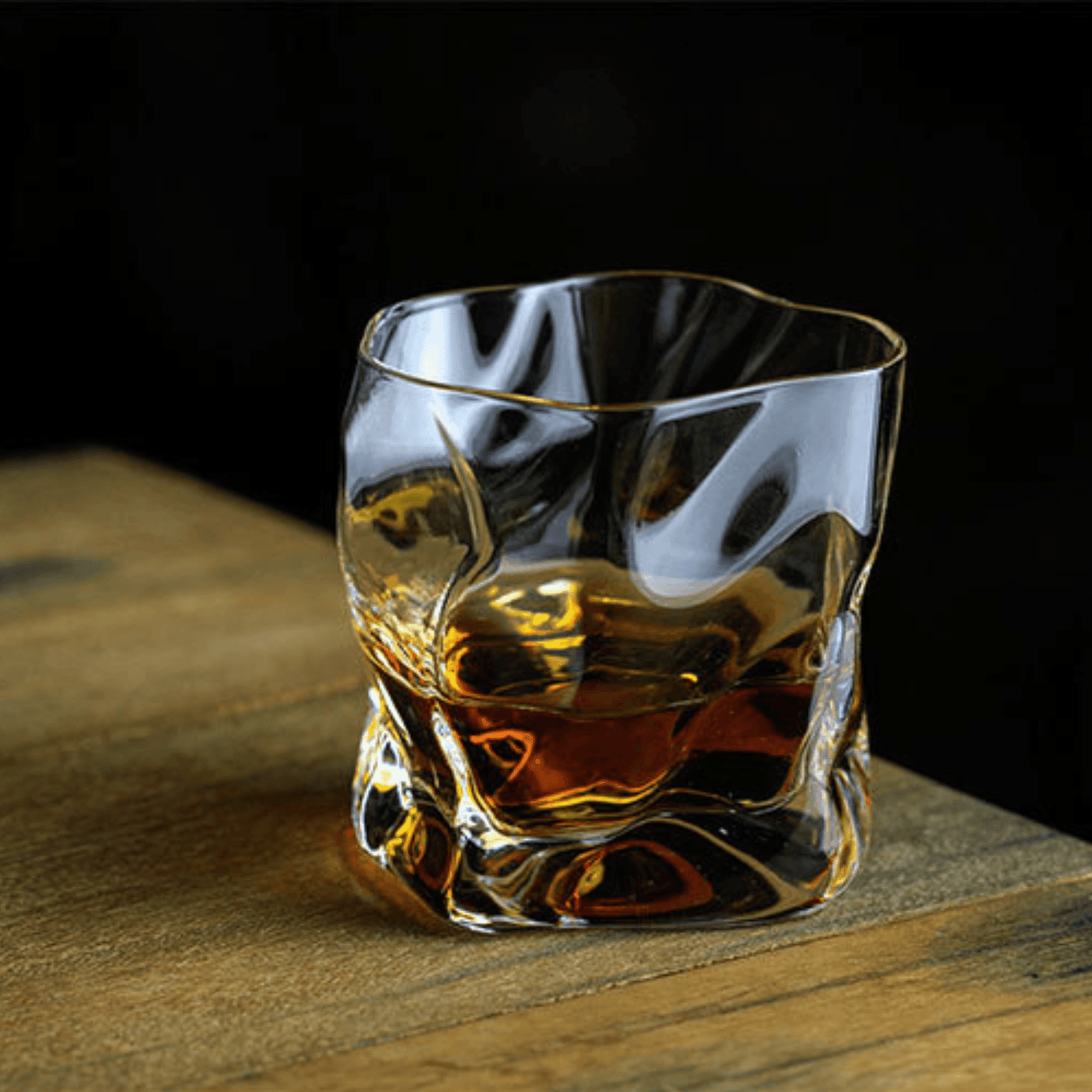 Japanisches Edo Kiriko Crumple Body Whisky Glas | Brehn