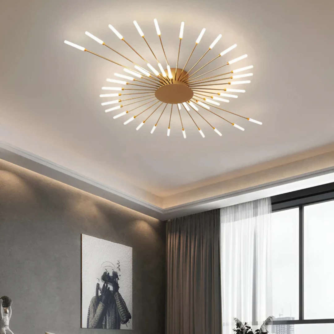 Brehn | Luxuriöse LED-Deckenlampe | Stilvolles Deckenlicht für das Wohnzimmer