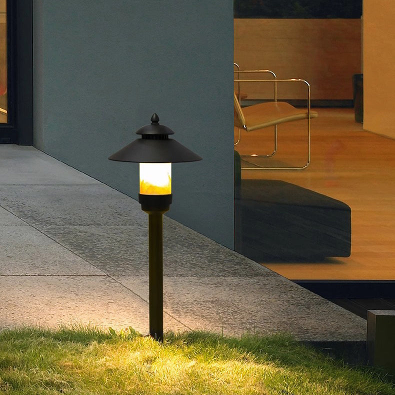 Modern minimalist Regenschirm wasserdicht Aluminium Marmor LED Außenleuchte für Garten | Brehn