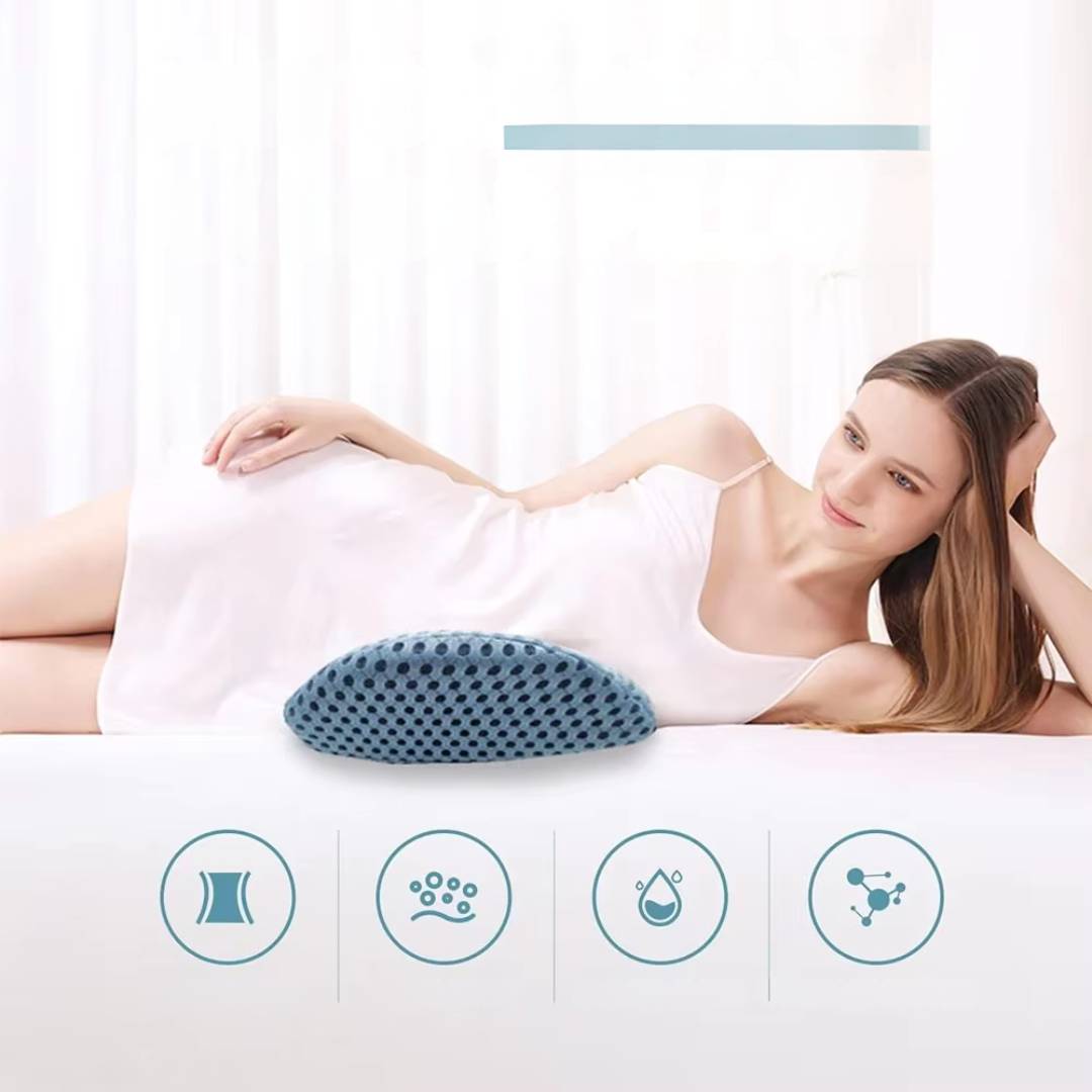 ComfortWave Lendenstützkissen | zur Linderung von Rückenschmerzen - Ergonomisches Design für Büro - Fahren und Zuhause verwenden Brehn
