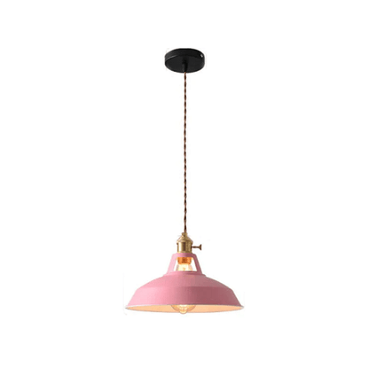 Brehn | Vintage Pastellpendelleuchte - Metallische Eleganz - Sanfte Atmosphäre