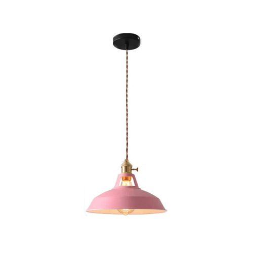 Brehn | Vintage Pastellpendelleuchte - Metallische Eleganz - Sanfte Atmosphäre