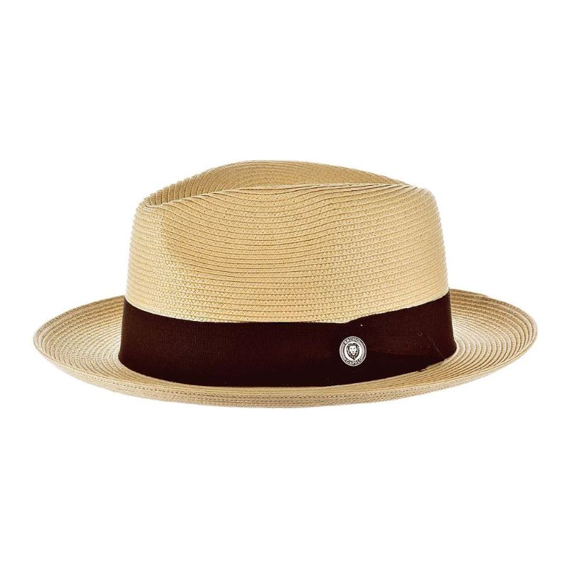 Natürlicher Strohhut Fedora | Brehn