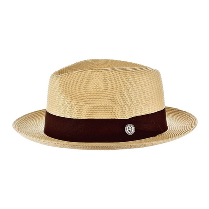 Natürlicher Strohhut Fedora | Brehn