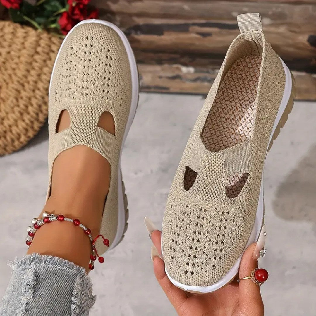 Vellora – Damen Mesh Slip-On Komfort Sneaker