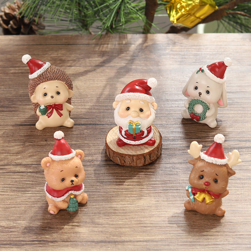 Brehn | Handgefertigte Tier-Weihnachtsmann-Ornamente