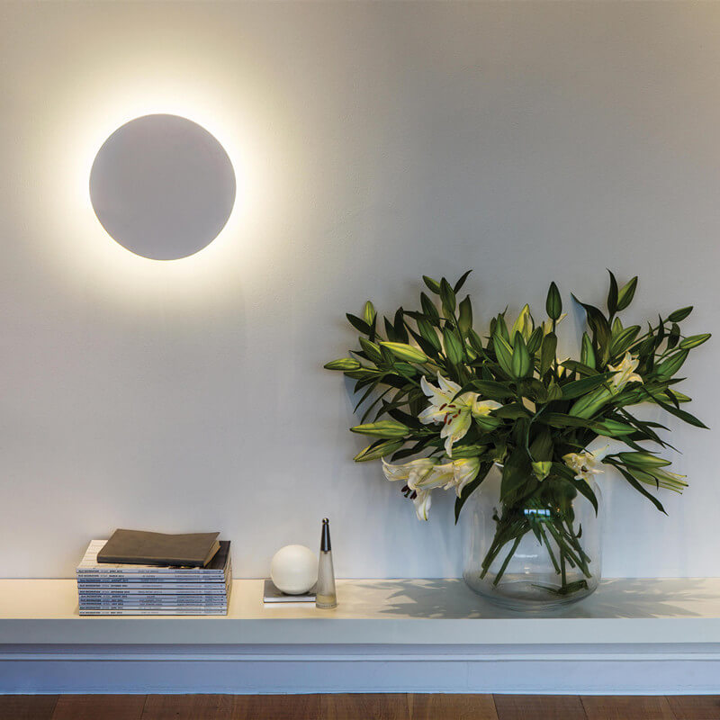 Brehn | GlowOrb Minimalistische Runde LED Wandleuchte | Farbvielfalt | Dimmbares Licht